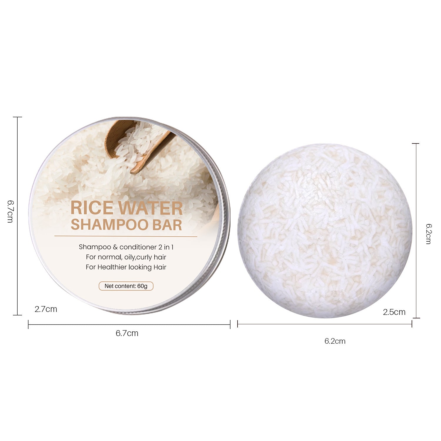 Natural Shampoo Soap Bar with Botanical Ingredients
