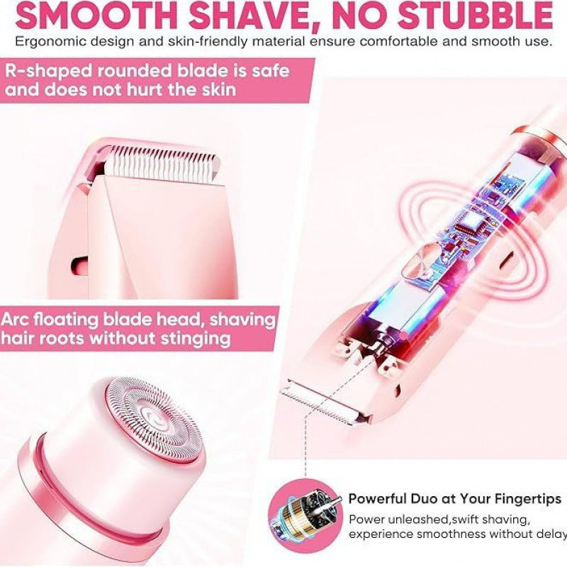 SilkGlow 2 -in-1 Waterproof Shaver & Trimmer