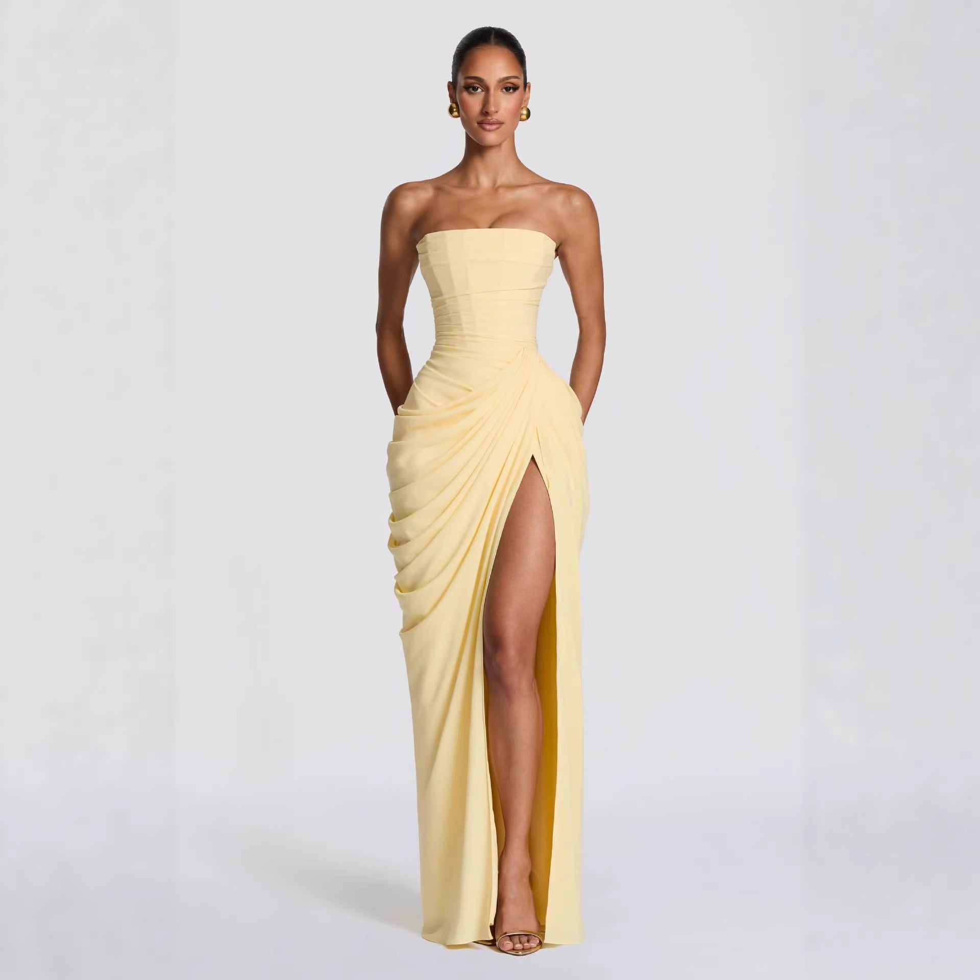 Celeste Draped Gown