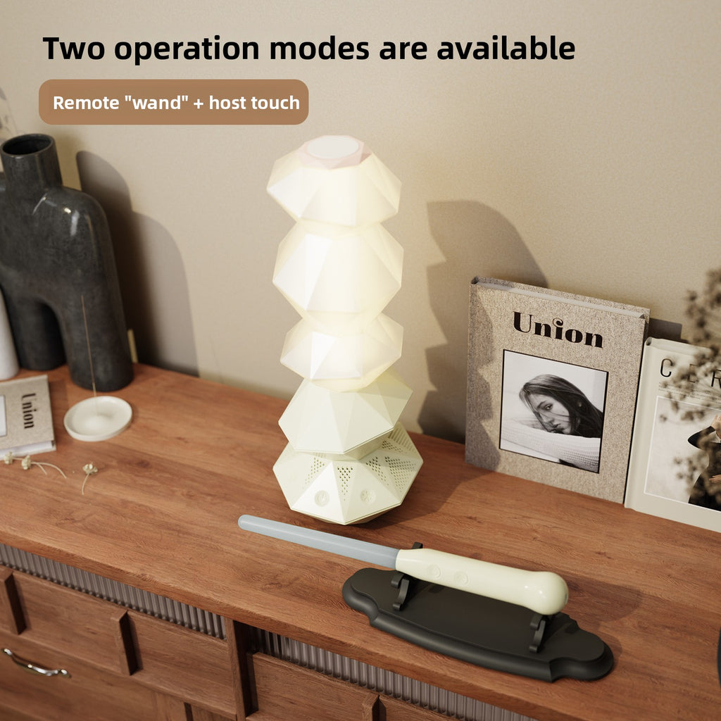 Rotating Crystal Bluetooth Atmosphere Lamp with Night Light