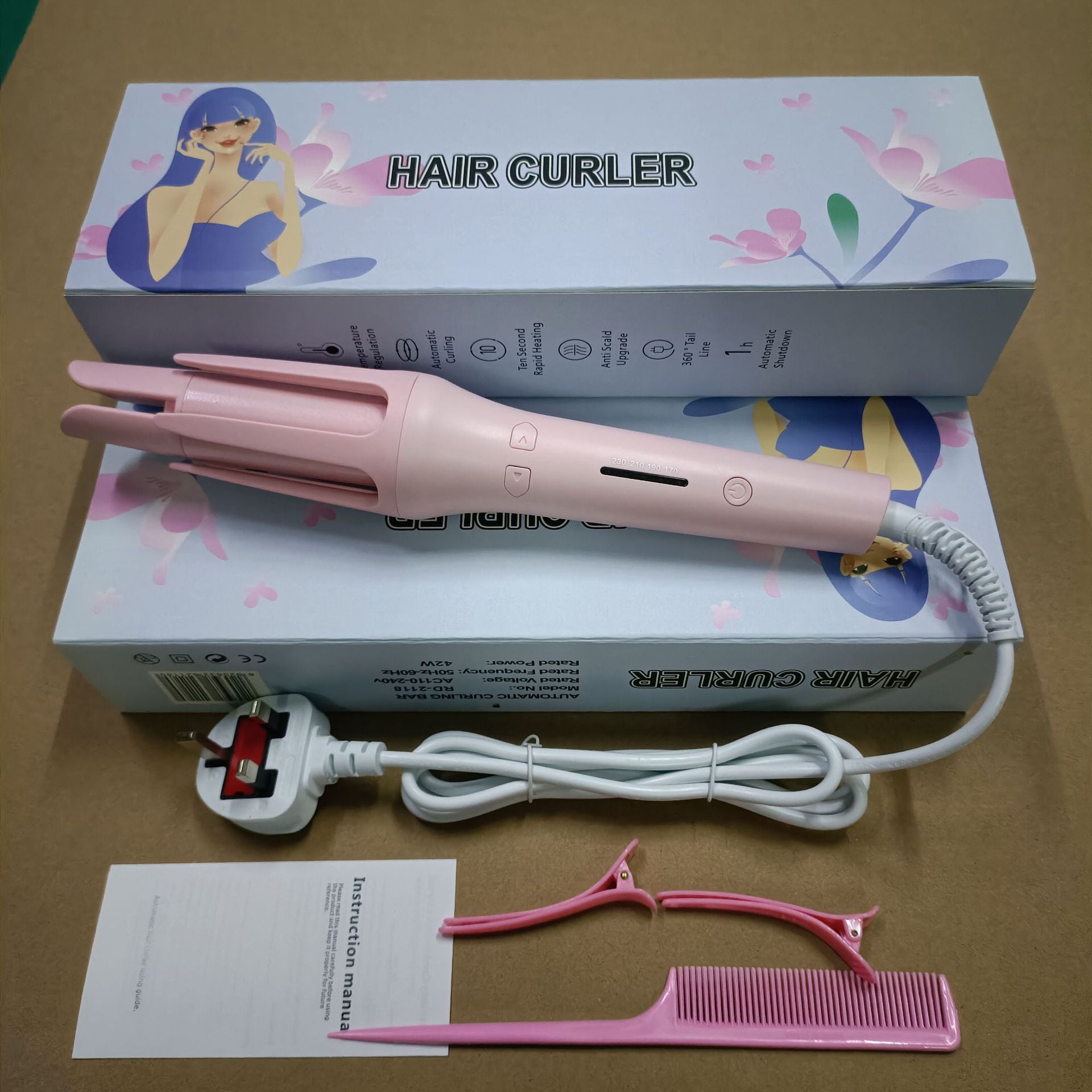 Automatic Hair Curling Iron with Negative Ion Technology