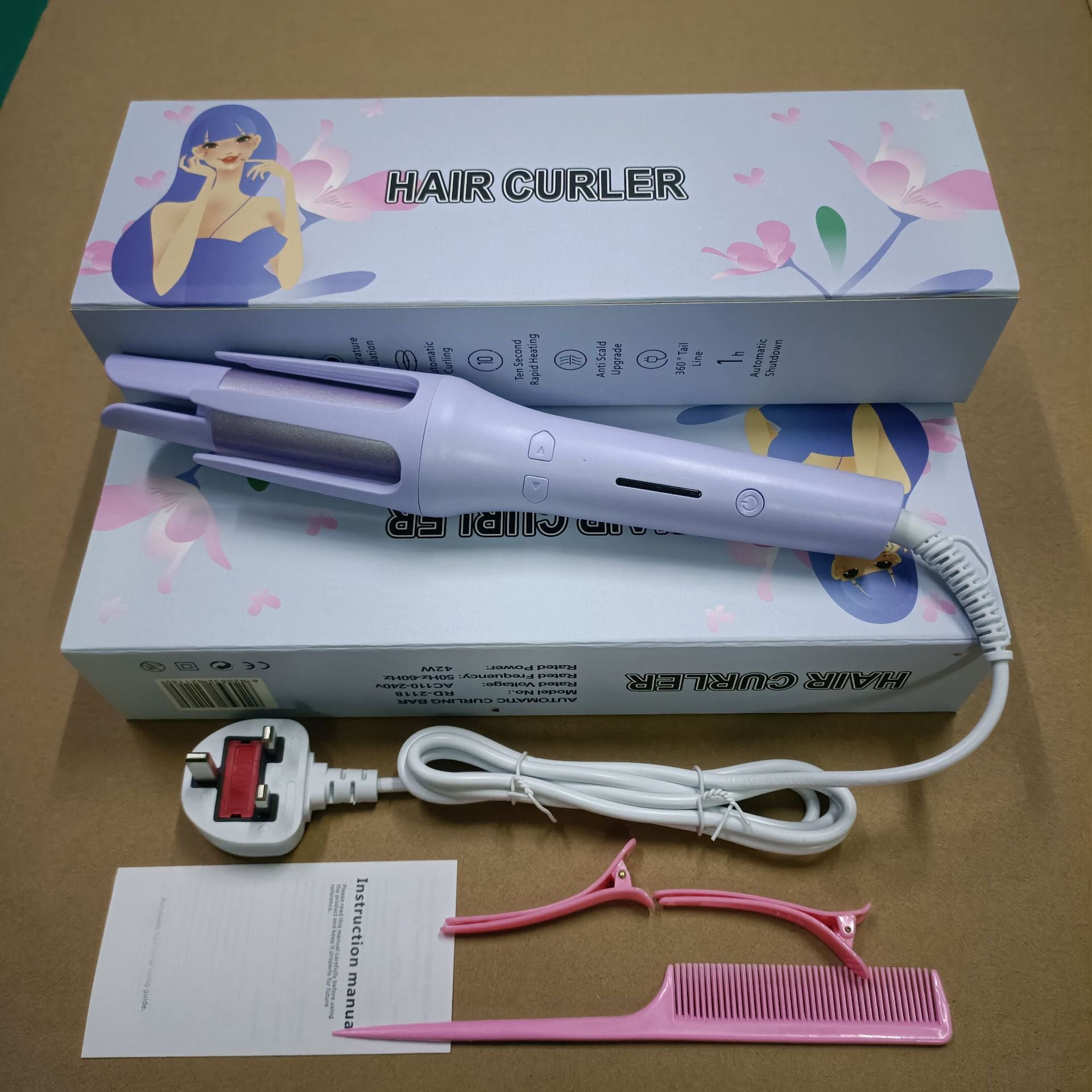 Automatic Hair Curling Iron with Negative Ion Technology