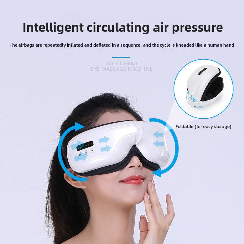 Smart Bluetooth Eye Massager with Heat and Vibration