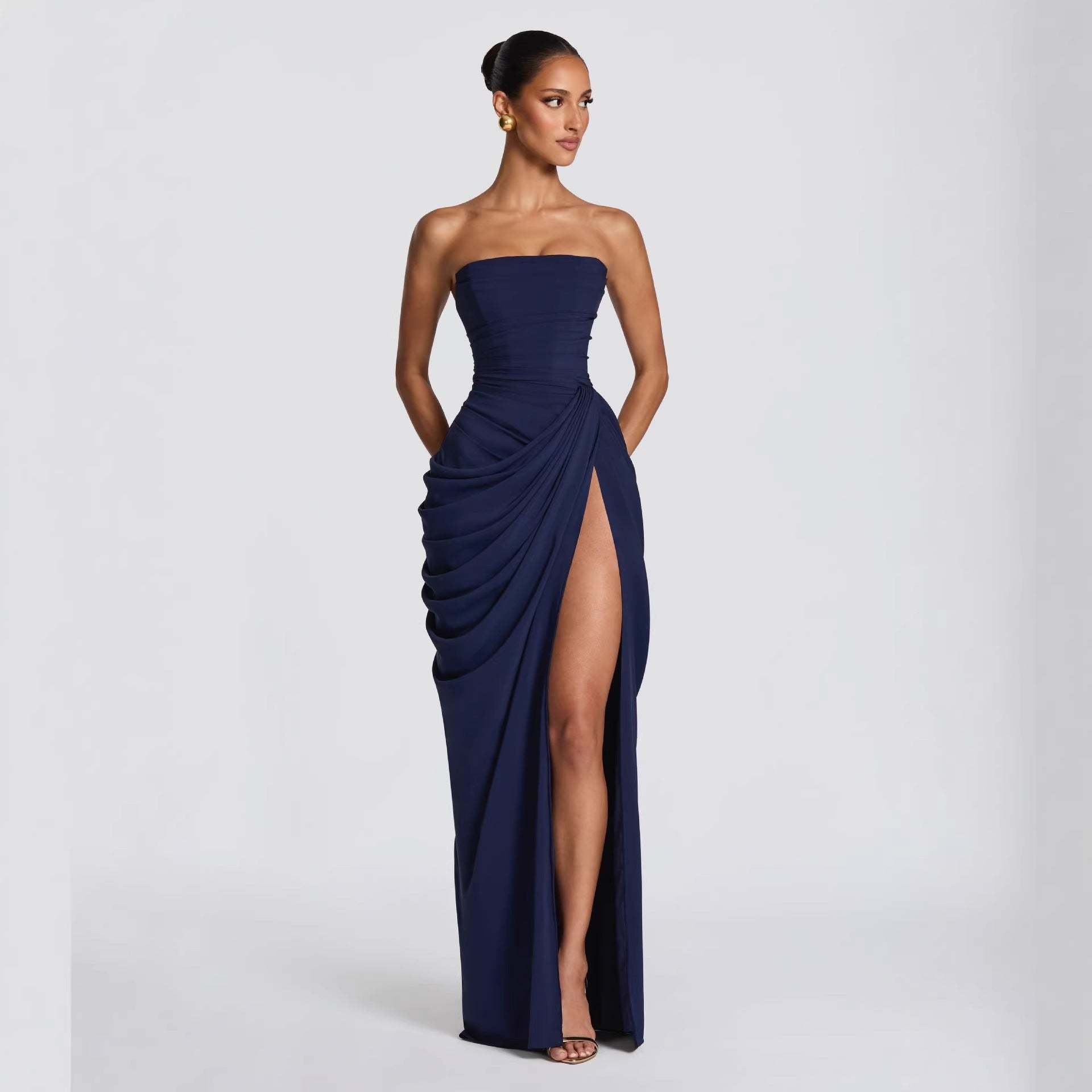 Celeste Draped Gown