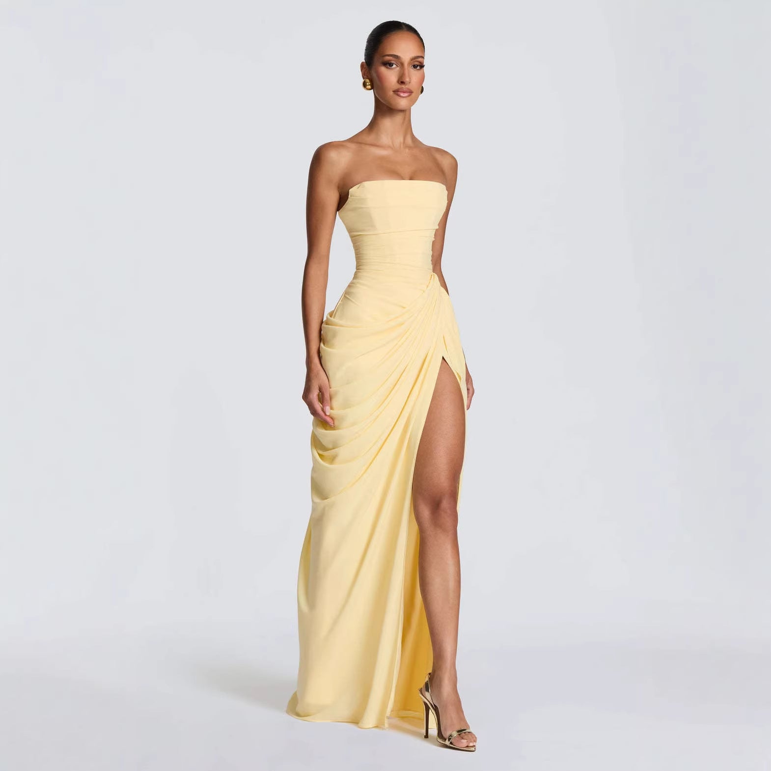 Celeste Draped Gown