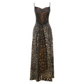 Slim Fit Leopard Print Spaghetti Strap Dress