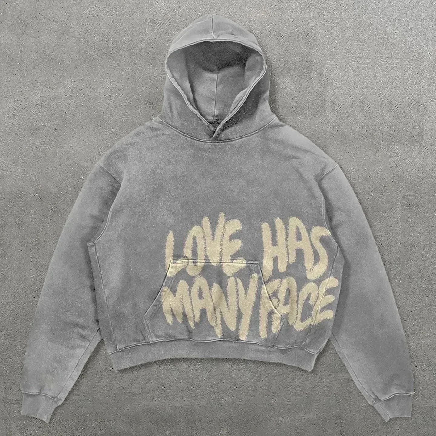 Noctra Stencil Print Hoodie