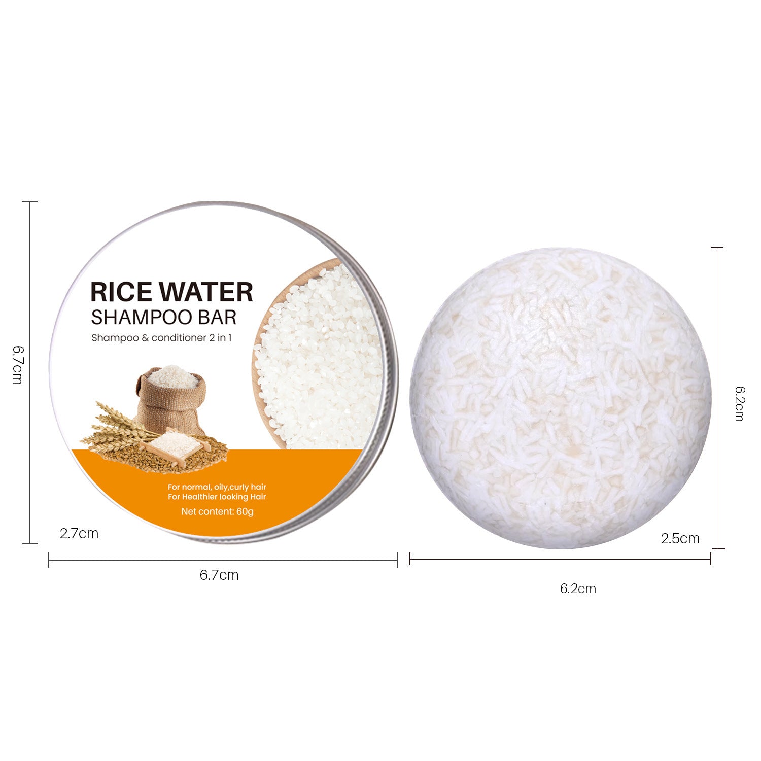 Natural Shampoo Soap Bar with Botanical Ingredients