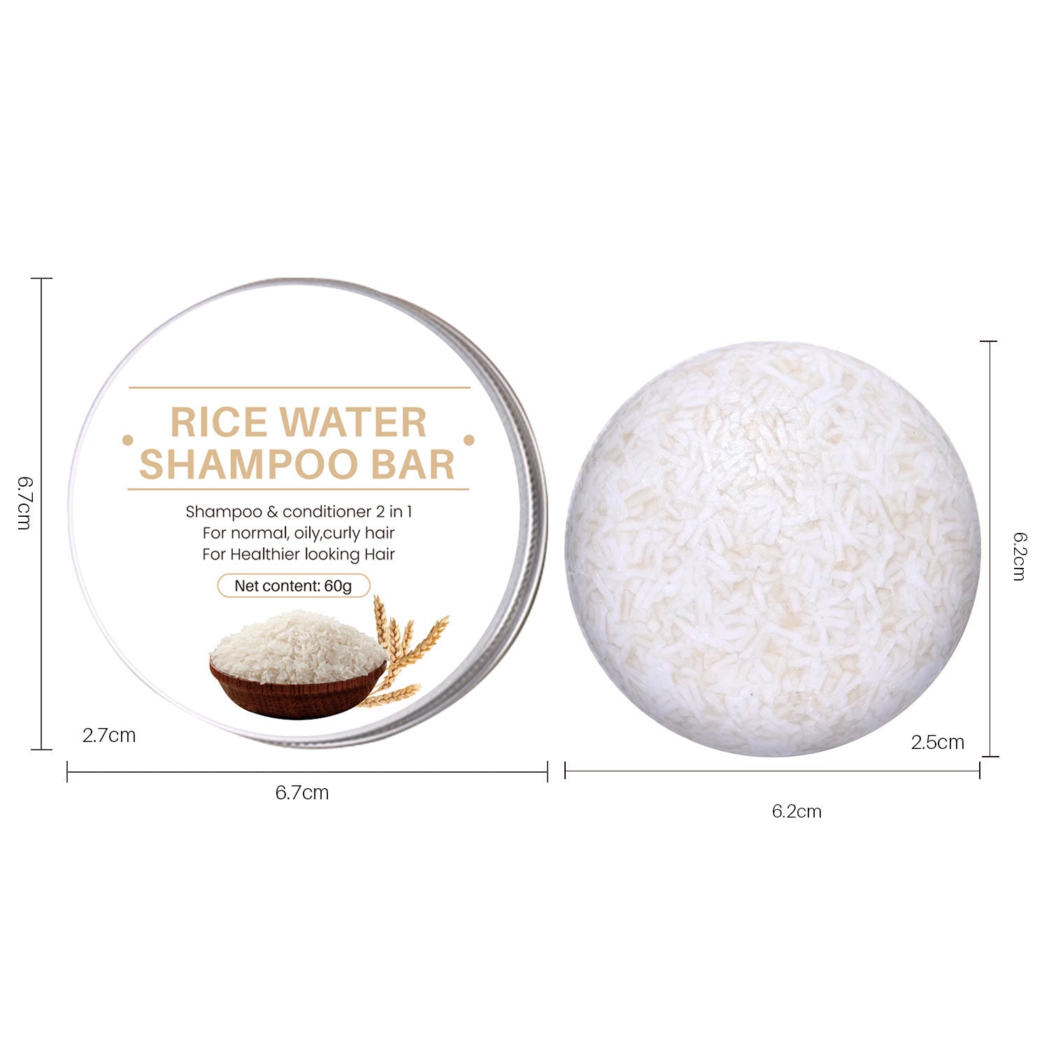 Natural Shampoo Soap Bar with Botanical Ingredients