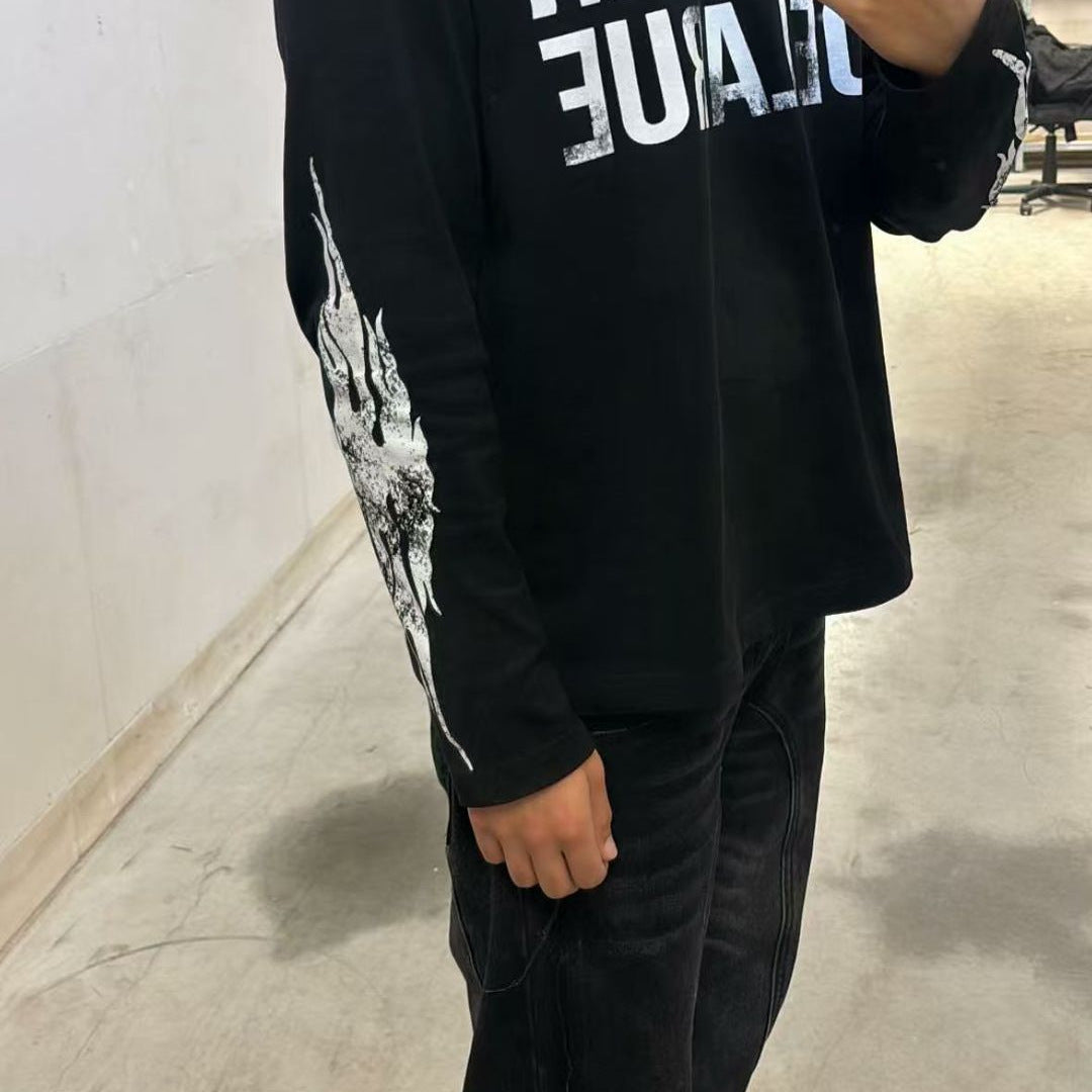 Rueflame Distressed Graphic Tee