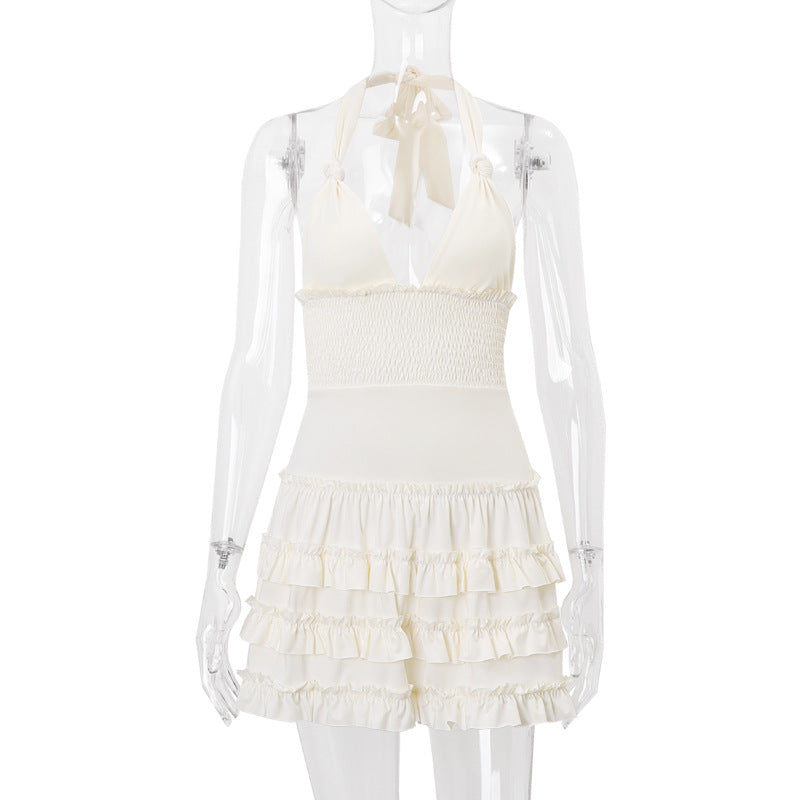 Coco Rufflr Halter Mini Dress